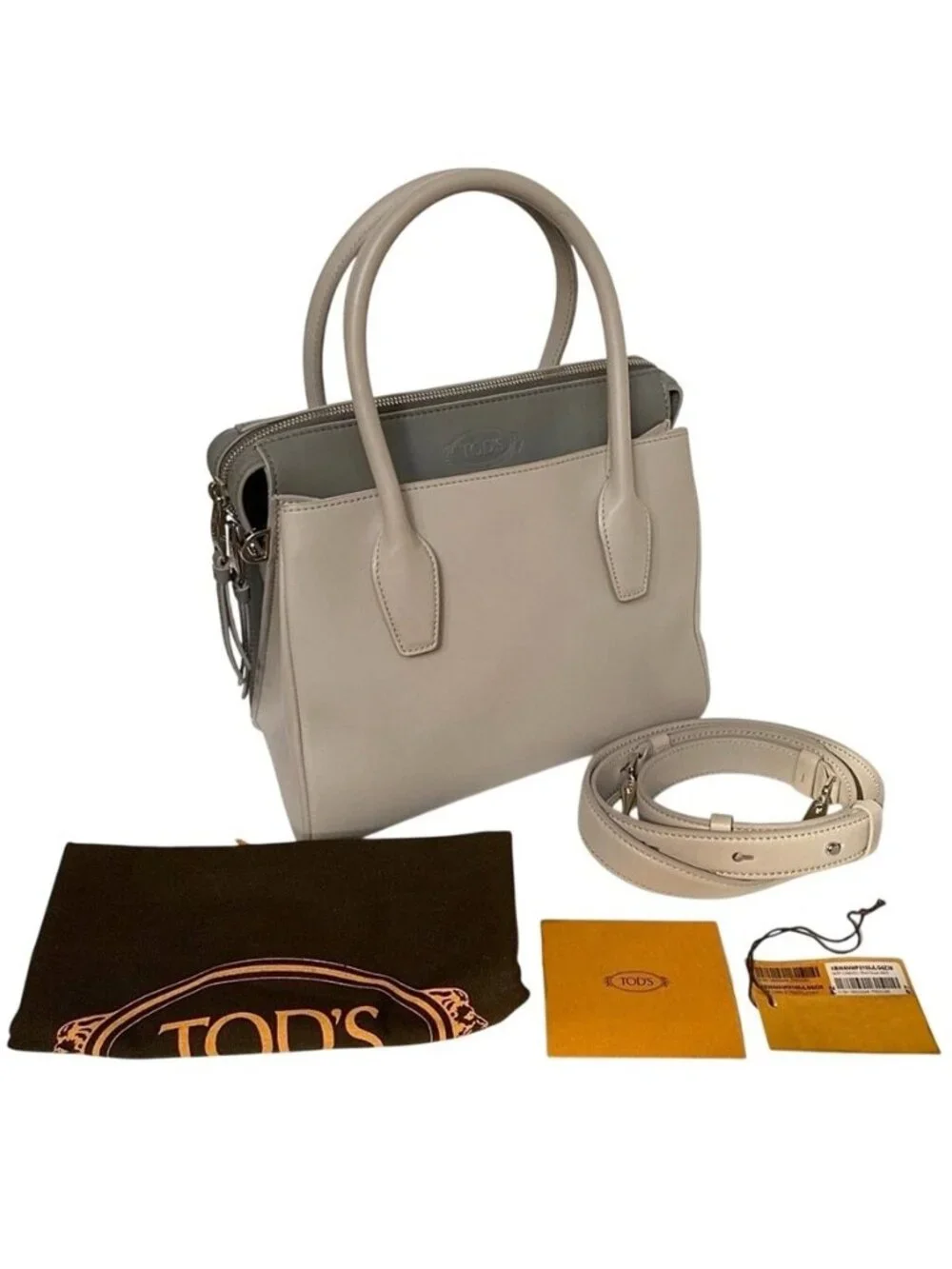 NWT Tod’s Bi-color 2way Leather Satchel Bag
